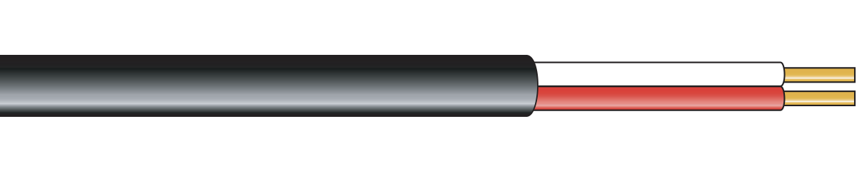 Parallel Pair Thermocouple Cable: Unshielded - Nylon Insulated & Jacketed - 2200 Series