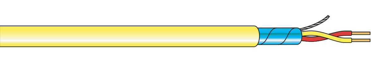 Twisted Pair Thermocouple Cable: Shielded - FEP Insulated & Jacketed