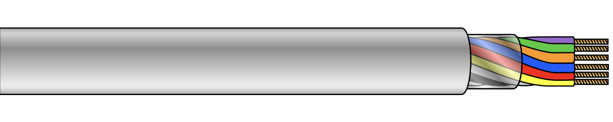 Unshielded Multi Conductor Cable, PVC Insulated and Jacketed