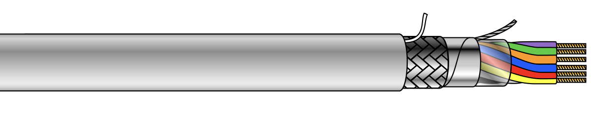 MultiShielded (Foil & Braid) Multi Conductor Cable, PVC Insulated and Jacketed