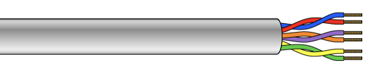  Multi-pair Electronic Cable: Unshielded - PVC Insulated & Jacketed