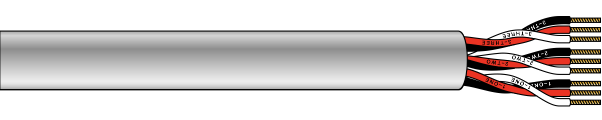 Unshielded Multi-triad Cable, PVC Insulated and Jacketed