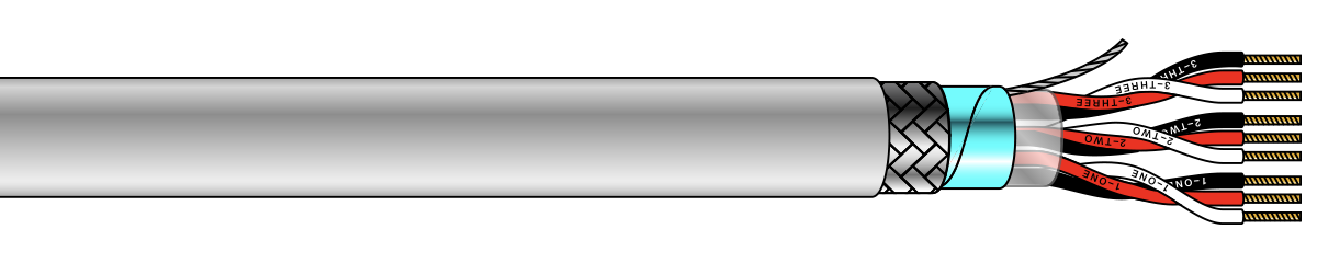 Multi-triad Electronic Cable: MultiShield (Foil & Braid) - PVC Insulated & Jacketed