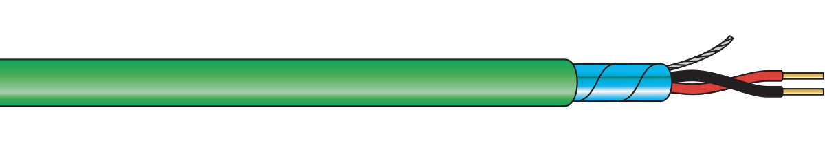 Twisted Pair Thermocouple Cable: Shielded - PVC Insulated & Jacketed