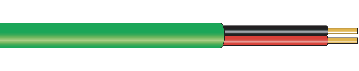  Parallel Pair Thermocouple Cable: Unshielded - FEP Insulated & Jacketed