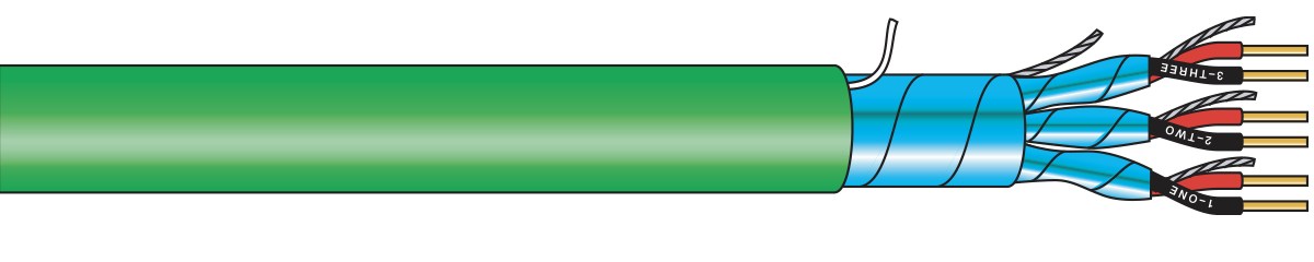 Multi-pair Thermocouple Extension Cable: Individual & Overall Shield - PVC Insulated & Jacketed