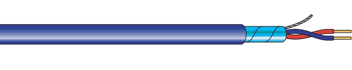 Twisted Pair Thermocouple Cable: Shielded - PFA Insulated & Jacketed